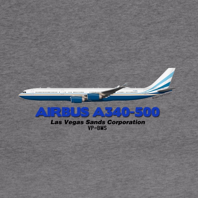 Airbus A340-500 - Las Vegas Sands Corporation by TheArtofFlying